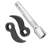 Lot de 3 adaptateurs de clé de levier avec barre d'extension, en alliage d'acier conçu pour une utilisation dans des zones confinées offrant un meilleur levier mécanique (0,6 cm)