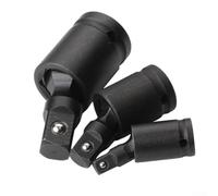 Lot de 3 adaptateurs de douille 1/4", 3/8" et 1/2" avec mouvement pivotant à 360 degrés pour clés pneumatiques