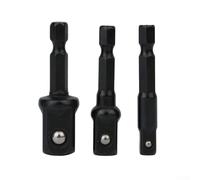 Lot de 3 adaptateurs de douilles robustes pour perceuses électriques avec extensions de tige hexagonale essentielles pour plus d'efficacité