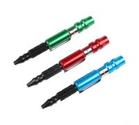 Lot de 3 adaptateurs de mandrin de perceuse à changement rapide de 6,35 mm pour perceuses électriques, tête de serrage à clip compatible sans balais, outil de conversion en métal en plastique léger