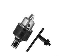 Lot de 3 adaptateurs de mandrin de perceuse conique de 1,9 cm vers B16, filetage 1/2-20UNF pour arbres Weldon et général, mandrin sans n acier avec clé, kit de 3 pièces (3)