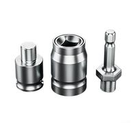 Lot de 3 adaptateurs de mandrin de perceuse en alliage d'aluminium, marteau électrique à tête de convertisseur, poignée carrée à changement rapide pour perçage, burinage et rainurage