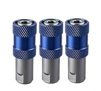 Lot de 3 adaptateurs de perceuse à tige hexagonale de 1,9 cm à dégagement rapide, mandrin autobloquant en acier au chrome vanadium pour tournevis et outils électriques, convertisseur d'embouts avec