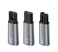 Lot de 3 adaptateurs de rasoir USB-C, câble de charge portable 4,3 V/5 V/15 V de rechange pour rasoirs électriques, convertisseur de chargeur de courant stable pour Philips OneBlade, Norelco HQ8505