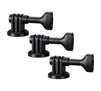 Lot de 3 adaptateurs de trépied JJC pour GoPro Hero 12 11 10 9 8 7 6 5 4 3 à visser sur trépied, perche à selfie, monopode