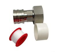 Lot de 3 adaptateurs de tuyau d'arrosage à connexion rapide en métal pour machine à laver, pour intérieur et extérieur, 11,5 x 8 x 4,5 cm