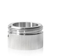 Lot de 3 adaptateurs de valve de chauffage en acier inoxydable avec clé de purge, vis pour tube de diamètre de 21,5 à 22 mm, adaptateur de thermostat de radiateur RA vers M30 x 15 (A)