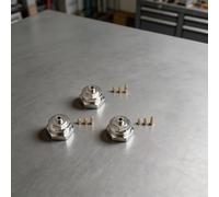 Lot de 3 adaptateurs de valve de radiateur M30 x 1,0 à M30 x 1,5 en laiton pour systèmes de chauffage Oventrop avant 1998 Finition argentée