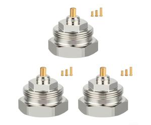 Lot de 3 adaptateurs de valve thermostatique, convertisseur M30 x 1,0/M30 x 1,5 pour radiateurs Oventrop avant 1998, raccord de chauffage en laiton