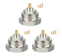 Lot de 3 adaptateurs de valve thermostatique, M30 x 1,0 à M30 x 1,5, pour vannes de radiateur Oventrop en laiton massif pour optimiser le contrôle de la température