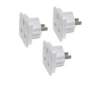 Lot de 3 adaptateurs de Voyage UK vers US pour USA, Canada, Mexique, Thaïlande - Reportez-Vous à la Description pour la liste des Pays