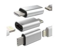 Lot de 3 adaptateurs Lightning femelle vers USB C mâle - Câble de charge de type C compatible avec Samsung Galaxy Note S9 S10 S22 S21 S23 Ultra Z Flip Plus pour iPad Pro Air4 pour Apple pour iPhone 13