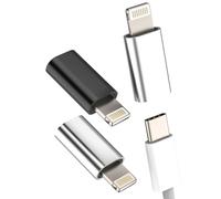 Lot de 3 adaptateurs Lightning mâle vers USB C femelle pour iPhone 14, 13, 12, 11 Pro Max, câble de charge certifié Apple MFi, câble de charge de type C, connecteurs pour iPad Air Data Charger