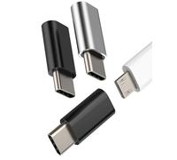 Lot de 3 adaptateurs micro USB femelle vers USB C mâle connecteur type C pour iPhone 16 15 Pro pour Apple Android Câble Connecteurs pour iPad Compatible avec Samsung Type C Tablet Thunderbolt