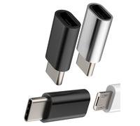 Lot de 3 adaptateurs micro USB femelle vers USB C mâle pour iPad Type C Chargeur Android Câble convertisseur pour iPhone 16 15 Pro Max pour Apple Compatible avec Samsung S24 S23 S25 Tablet Thunderbolt