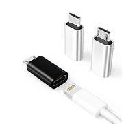 Lot de 3 adaptateurs Micro USB vers pour Lightning, Adaptateur Lightning Femelle vers Micro USB mâle pour Apple pour iPhone 7 8 Plus 11 12 13 14 Pro Max pour iPad connecteur convertisseur Port