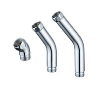 Lot de 3 adaptateurs pratiques pour tuyau de douche avec design à 135 degrés en acier inoxydable robuste pour une meilleure couverture de l'eau