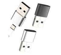 Lot de 3 adaptateurs USB C mâle vers type C femelle pour iPhone 16 15 Pro Max pour Apple iPad Compatible avec Samsung S25 Adapter Thunderbolt Accessoires de données Adaptateurs