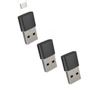 Lot de 3 adaptateurs USB C vers USB de type C femelle vers USB-A mâle, bloc de charge Thunderbolt compatible avec Samsung Galaxy Note10, S21, S22, S23, Apple iPhone 15, 14, 13, 12 Pro Max, iPad