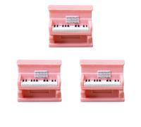 Lot de 3 adorables petits modèles de guitare piano pour cadeau, E | Petit modèle de guitare piano pour décoration de chambre, décoration de chambre de poupée, affichage de bureau et cadeau