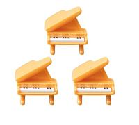 Lot de 3 adorables petits modèles de guitare piano pour cadeau, G | Petit modèle de guitare piano pour décoration de chambre, décoration de chambre de poupée, affichage de bureau et cadeau