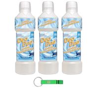 Lot de 3 adoucissants concentrés Deo Due - Fleur d'Or - Idéal pour tous les vêtements - 50 lavages 1 litre - Porte-clés Beni Culinari