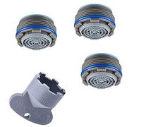 Lot de 3 aérateurs pour filtre à jet de cache, cascade, SLC STD/M 24 x 1 Neoperl avec clé (lot de 4)