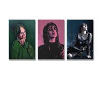 Lot de 3 affiches de style Billie Eilish Billie Eilish rétro tendance - Art mural sur toile - Affiches décoratives et esthétiques - Affiches décoratives - Affiches décoratives - 20 x 30 cm - Style 3