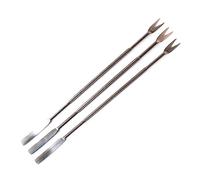 Lot de 3 aiguilles à homard en acier inoxydable - Fourchette à fruits - Accessoire de cuisine - Outils de fruits de mer - Écrous et fourchettes à fruits de mer