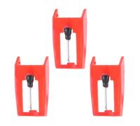 Lot de 3 aiguilles de rechange pour lecteur d'enregistrement phonographe et gramophone