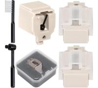 Lot de 3 aiguilles de rechange pour tourne-disque Audio-Technica AT-LP60X | Ajustement parfait pour AT-LP60X, AT-LP60XBT, LP2D, installation facile sans outils, design durable