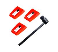 Lot de 3 Aiguilles de Rechange pour Tourne-Disque avec Brosse de Nettoyage pour Stylet, Aiguilles de Stylet pour Tourne-Disque pour Victrola,