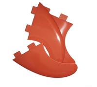 Lot de 3 ailerons de planche de surf compatibles avec G5 avec vis et clé pour planche à pagaie et surf debout (orange)