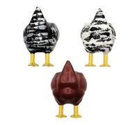 Lot de 3 aimants de réfrigérateur en résine - Petits ornements d'animaux en résine - Accessoires amusants pour casier et tableau blanc - Décoration mignonne pour les classes