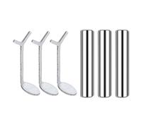 Lot de 3 aimants en forme de cœur avec guide en forme de Y pour une décoration parfaite des ongles