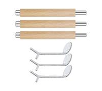 Lot de 3 aimants en forme de cœur pour nail art avec guide en Y