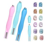 Lot de 3 aimants en forme de cœur pour vernis gel œil de chat, 3 en 1 en forme de cœur rond pour nail art, détachable et facile à utiliser, pour décoration d'ongles