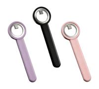 Lot de 3 aimants œil de chat avec poignée ergonomique pour un contrôle précis du polissage gel et des paillettes, anneaux ronds en acier inoxydable