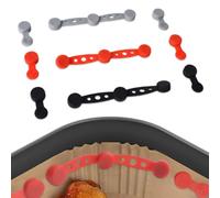 Lot de 3 Aimants pour Air Fryer en Silicone, Boucles Magnétiques pour Fixer Papier Cuisson, Accessoires Friteuse sans Huile, Résistant à la Chaleur, Anti-Brûlure compatible pour Ninja/Cosori/Philips