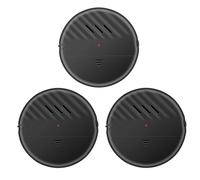 Lot de 3 alarmes de fenêtre - Alarme puissante 120 dB et capteurs de vibration compatibles avec pratiquement toutes les fenêtres - Capteur d'alarme de sécurité de bris de verre - Indicateur LED de