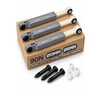 Lot de 3 amortisseurs pour machine à laver 90N Ø 13 mm Ø 8 mm avec code original 11051551 00742719 00673541 11039636 00660865 pour Bosch pour Siemens pour Balay pour Constructa pour Neff