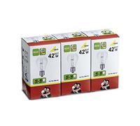 Lot de 3 ampoules : 1 x AGL E27 42 W/60 W économes en énergie