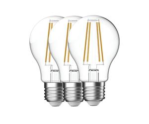 Lot de 3 ampoules E27 LED transparentes Energetic A60 4000K 1150lm 7.8W