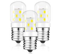 Lot de 3 ampoules LED E17, 3 W pour micro-ondes sous le hotte, équivalent à 40 W, 8206232A pour micro-ondes Whrilpool, ampoules pour appareils électroménagers, lumière du jour, blanc froid 6000 K pour