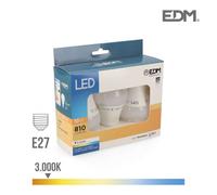Lampe LED EDM E27 10 W F 810 Lm (3200 K)