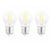 Luminea : 3 ampoules LED filament E27 à intensité variable - 4 W - 470 lm - Blanc neutre