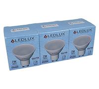 Lot de 3 ampoules LED GU10 à intensité variable, 220 V 7 W = 50 W 480 lumens, spot LED GU10 dimmable avec variateur triac, blanc chaud neutre froid (6500K)