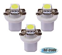 Lot de 3 Ampoules LED Voiture Éclairages de Compteur de Vitesse LED B8.5d 5050 SMD BAX10D Haute Puissance Blanc Kit de Conversion pour Intérieur Éclairage d'Instrument