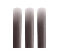 Lot de 3 anches de saxophone alto en résine et plastique de résistance 5 pour instruments WOODWIND (gris)