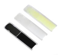 Lot de 3 anches de saxophone alto Force 2,5 pour saxophone alto Mib en résine, noir/blanc/jaune, pour articulation et ton pur